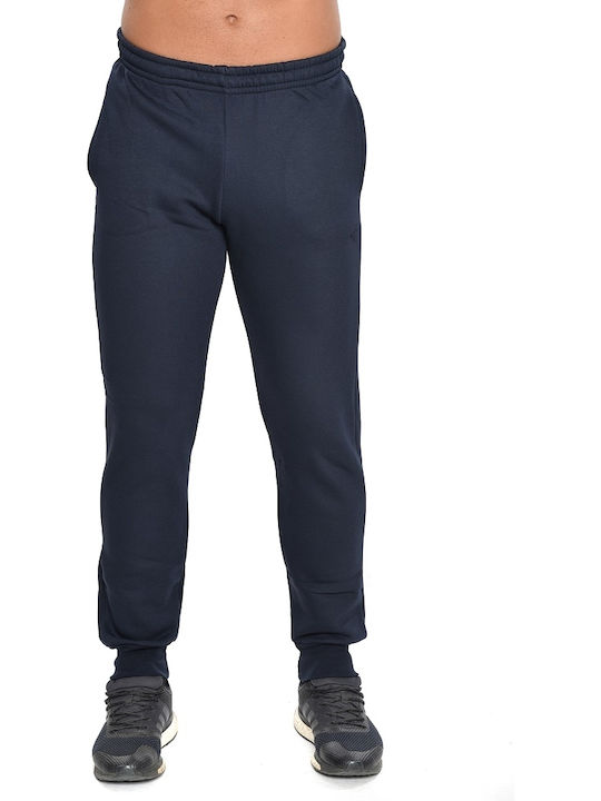 Sweatpants with Elastic Navy Blue