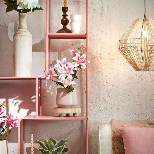 Edelman Übertopf Keramik Rosa 17x17x15.5εκ.