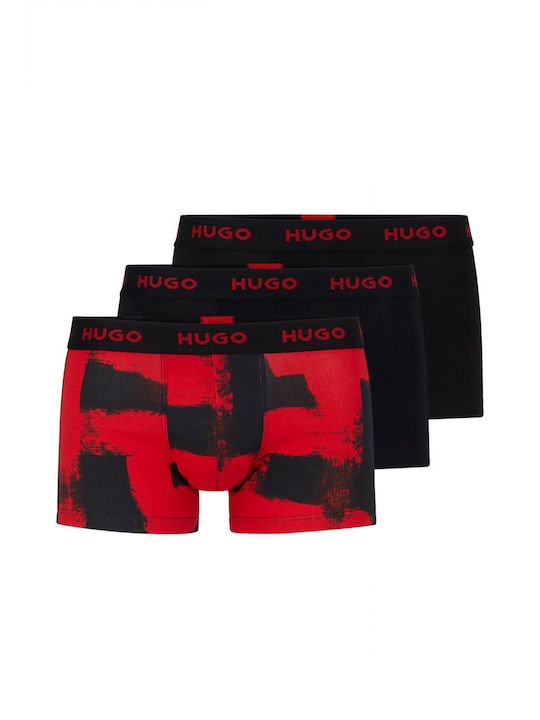 Hugo Boss Boxeri pentru bărbați Negre 3Pachet