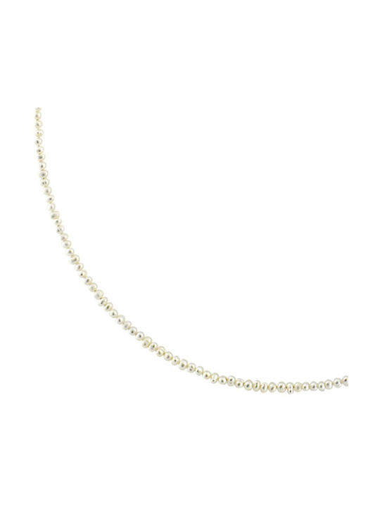 Senzio Belibasakis Necklace from Gold 14K with Pearls