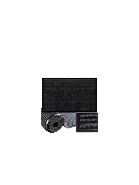Ruhhy Entrance Mat Straw with Anti-slip Backing Gray 60x90cm