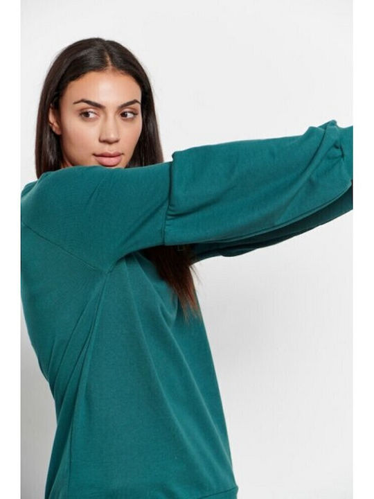 Long Women's Sweatshirt Green