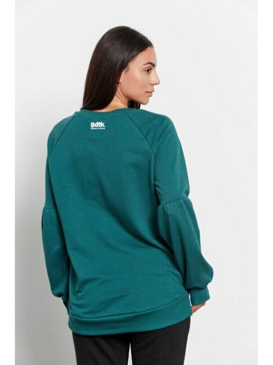 Long Women's Sweatshirt Green