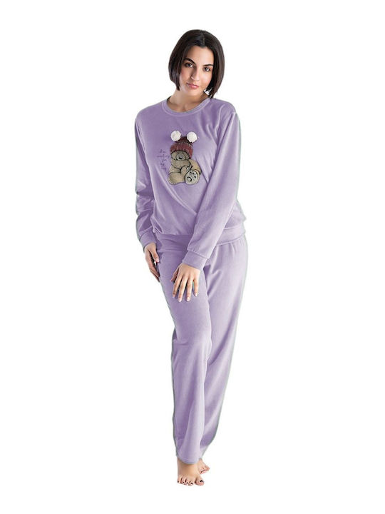 Rachel Set Winter Women's Pajamas Purple