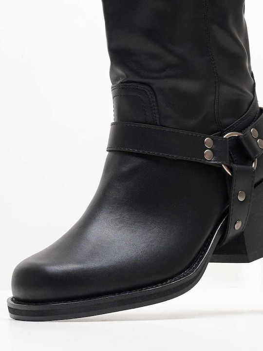 Mortoglou Damenstiefel Schwarz