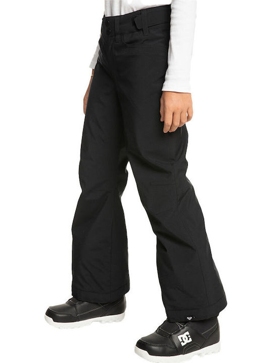 Roxy Backyard ERGTP03050-KVJ0 Pantaloni de schi și snowboard pentru copii Ski & Snowboard Negru