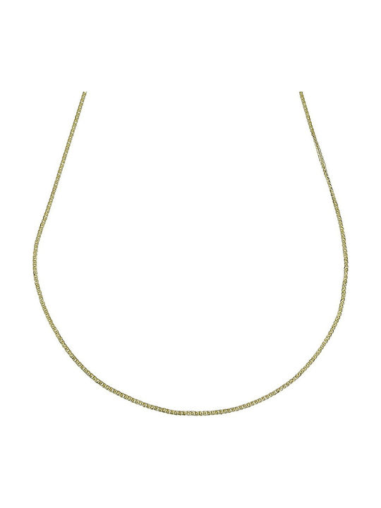 Senzio Belibasakis Two-tone Chain Neck made of Gold 14K Length 50cm