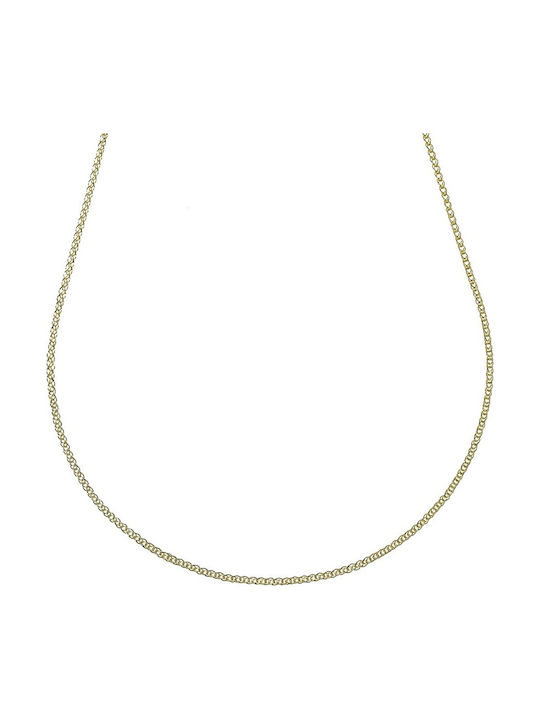 Senzio Belibasakis Two-tone Chain Neck made of Gold 14K Length 40cm