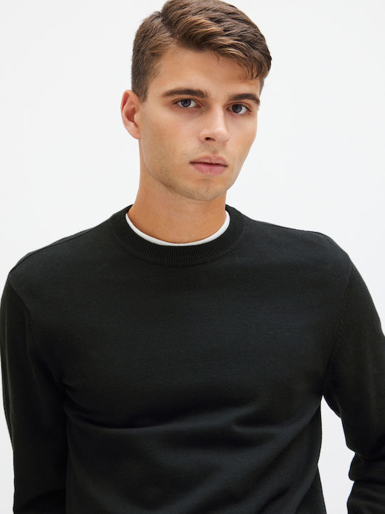 Langarm-Pullover Schwarz