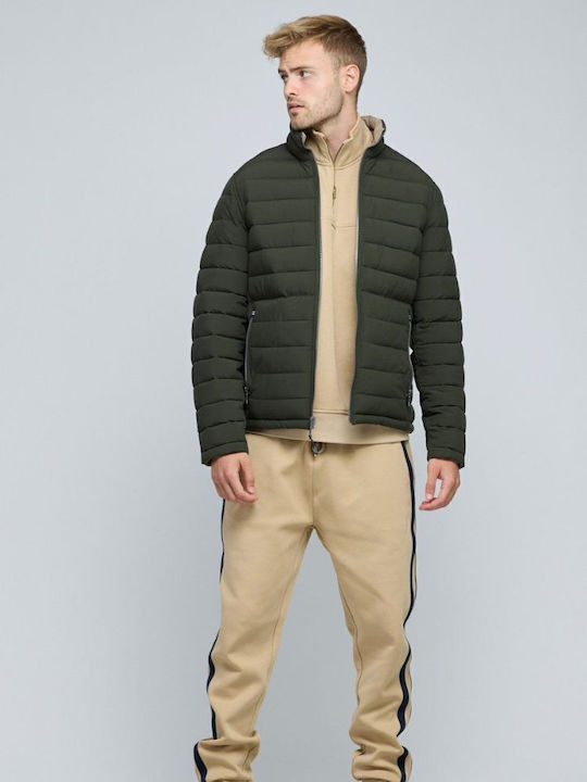 Χειμωνιάτικο Μπουφάν Puffer Διπλής Όψης OliveGreen