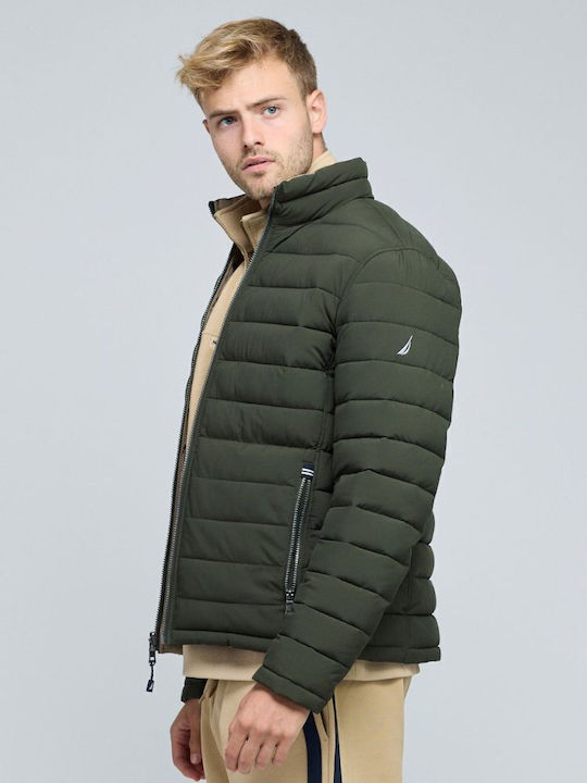 Χειμωνιάτικο Μπουφάν Puffer Διπλής Όψης OliveGreen