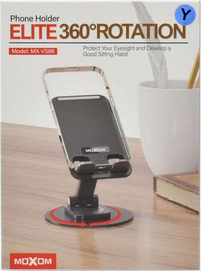 Moxom Desk Stand for Mobile Phone in Black Colour