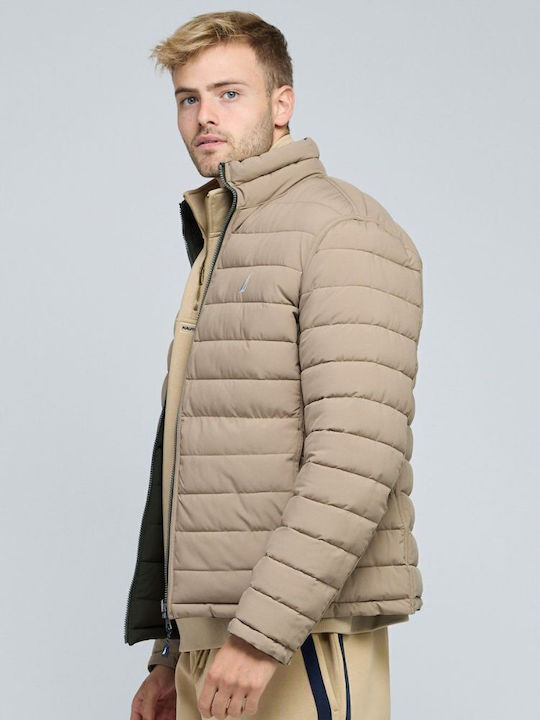Χειμωνιάτικο Μπουφάν Puffer Διπλής Όψης OliveGreen