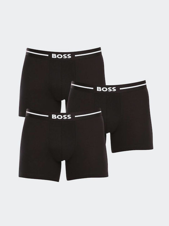 Hugo Boss Ανδρικά Μποξεράκια Μαύρα 3Pack