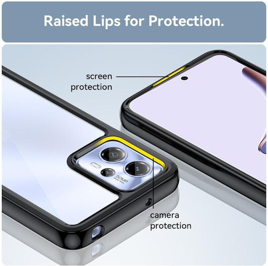Colorful Series Back Cover Σιλικόνης Μαύρο (Moto G13)