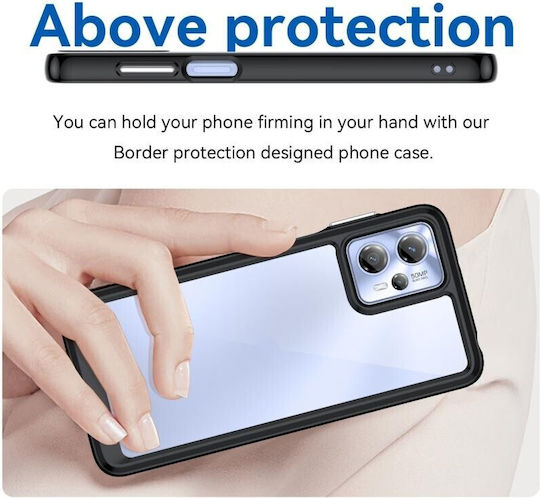 Colorful Series Back Cover Σιλικόνης Μαύρο (Moto G13)
