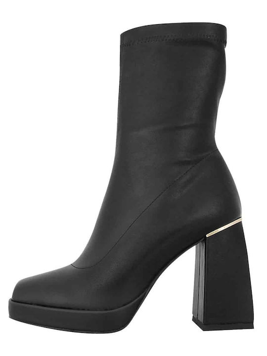 Azarey Leather Women's Ankle Boots Black