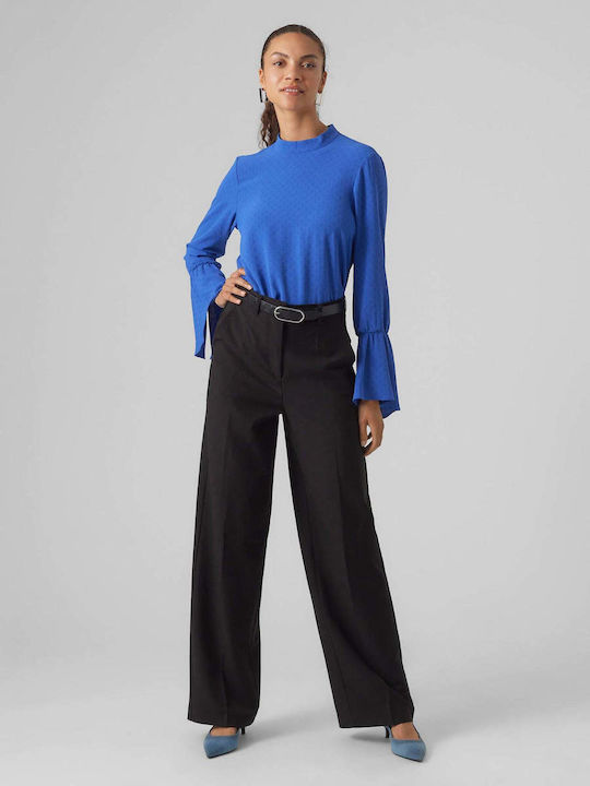 Vero Moda Women's Blouse Long Sleeve Blue