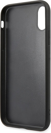 Karl Lagerfeld Saffiano Ikonik Karl&Choupette Head Back Cover Synthetic Leather / Plastic / Silicone Black (iPhone XS Max)