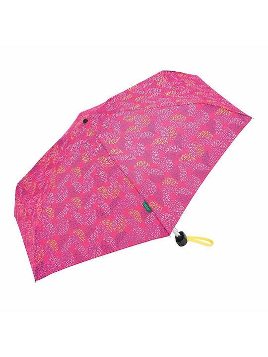 Benetton Umbrelă de ploaie Compact Fuchsia