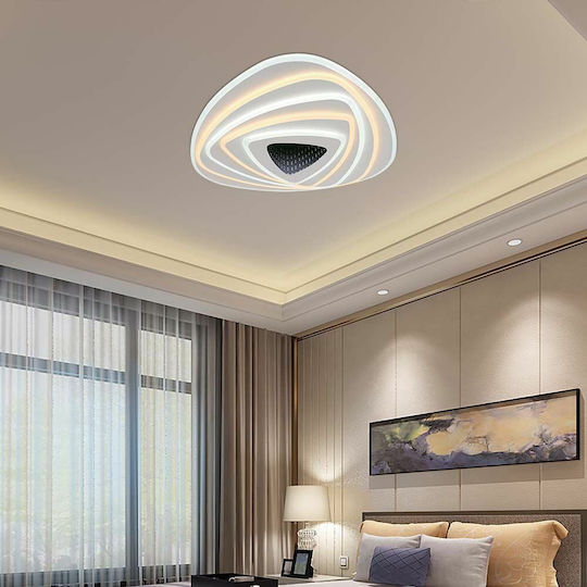 V-TAC Deckenleuchte 50cm Weiß mit Integrierter LED und Fernbedienung