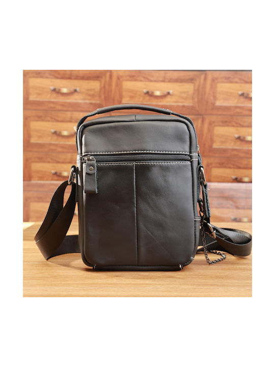 Bull Captain Leather Men's Bag Shoulder / Crossbody Black