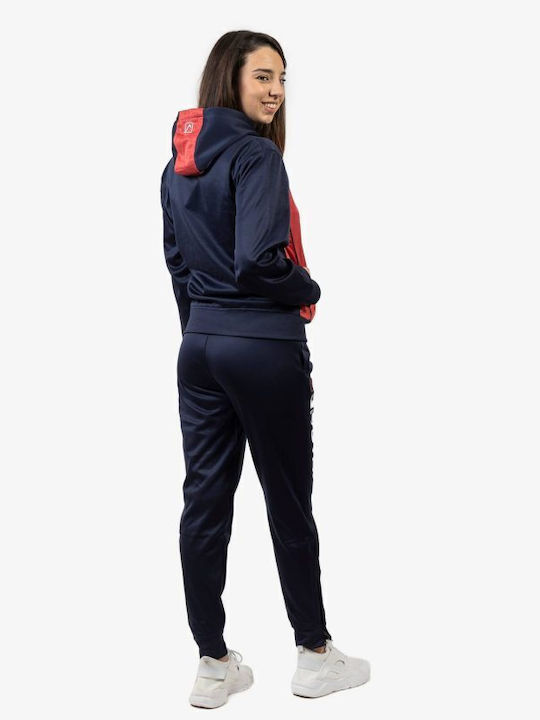 Tuta Visa Trainingsanzug mit Gummizug Navy / Red