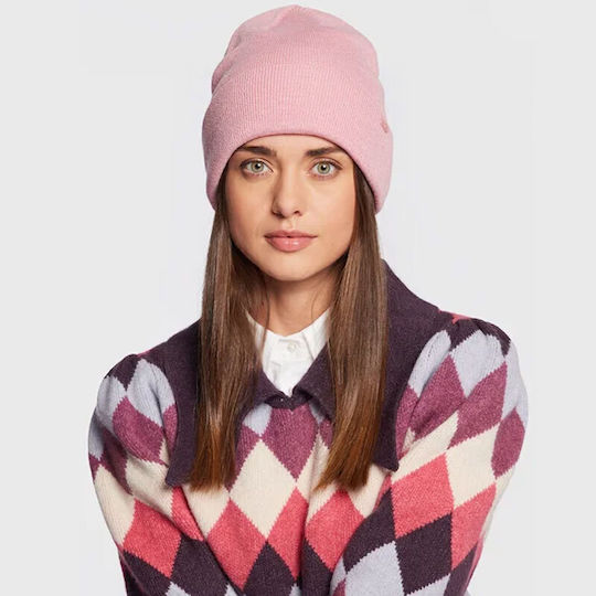 Knitted Beanie Cap Pink