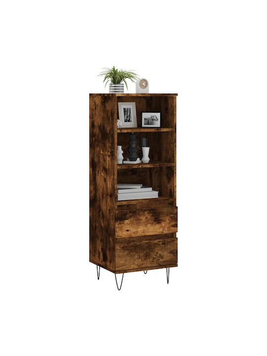 Βιβλιοθήκη Καπνιστή Δρυς 40x36x110εκ.