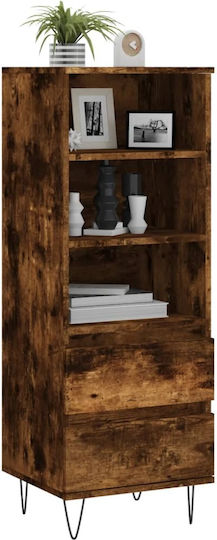 Bibliothek Rauchige Eiche 40x36x110cm