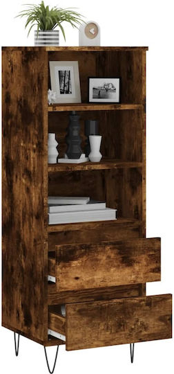 Bibliothek Rauchige Eiche 40x36x110cm