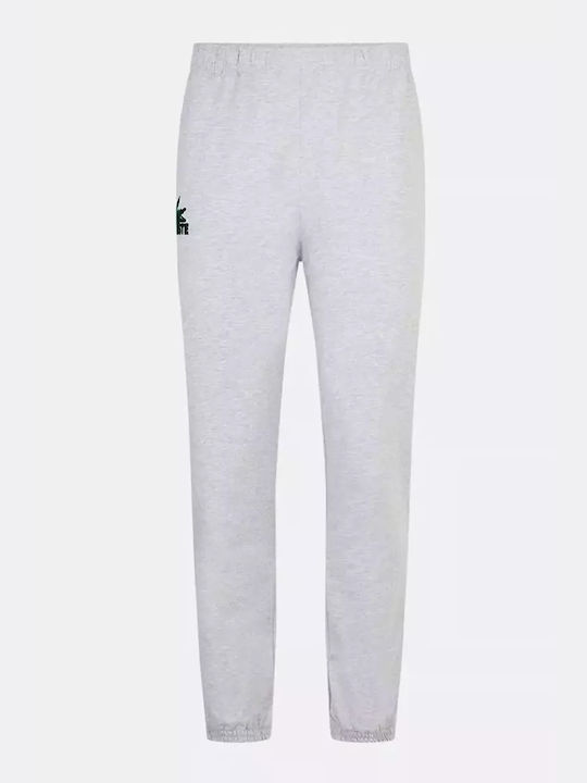 Lacoste Men's Sweatpants with Rubber Gray