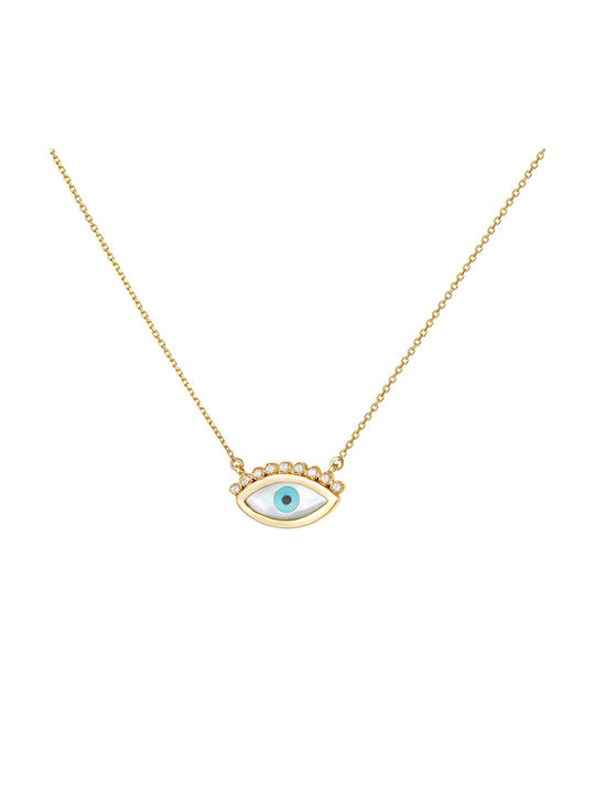 Katsigiannis Necklace Eye from Gold 14K