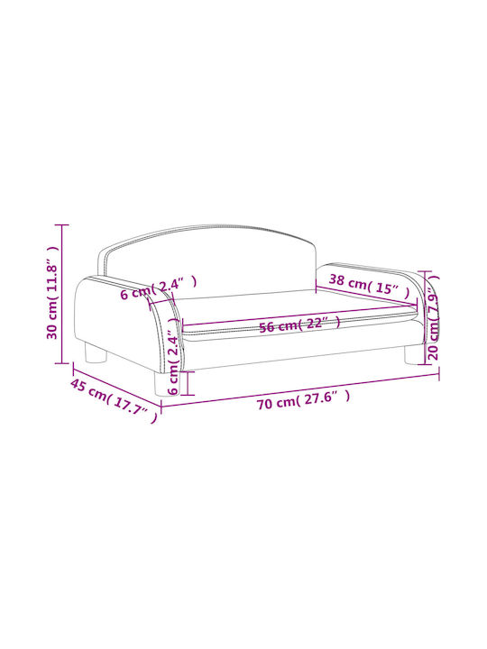 Canapea Gri 70x45x30buc 1buc