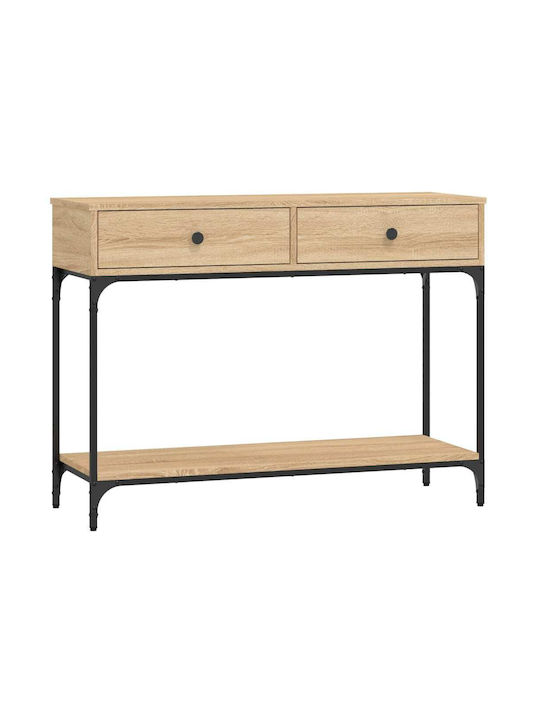 Console Table Wood & Metal L100xW34.5xH75cm