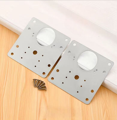 Stainless Steel Cabinet Hinge Countersunk 2pcs