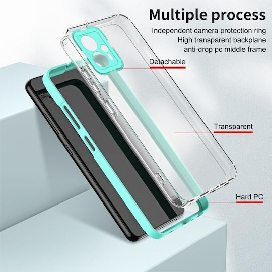 Color Frame Διάφανη Back Cover Σιλικόνης Πράσινο (Moto G13)