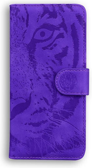 Tiger Pattern Wallet Μωβ (TCL 405)