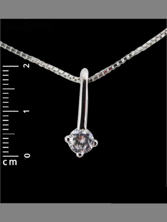 SilverBrand.gr Charm aus Silber mit Zirkon