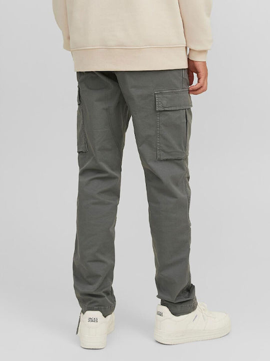 Jack & Jones Men's Trousers Cargo Elastic Gray