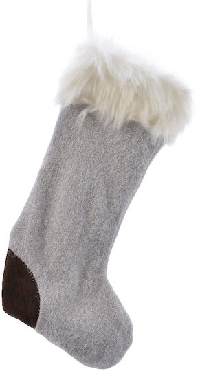 Christmas Decorative Fabric Gray Socks 611551