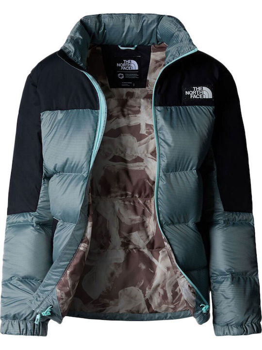 Diablo Recycled Κοντό Γυναικείο Puffer Μπουφάν για Χειμώνα Πράσινο