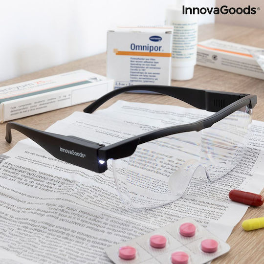 InnovaGoods Ochelari de Muncă cu Mărire și cu Lumină Led 1buc