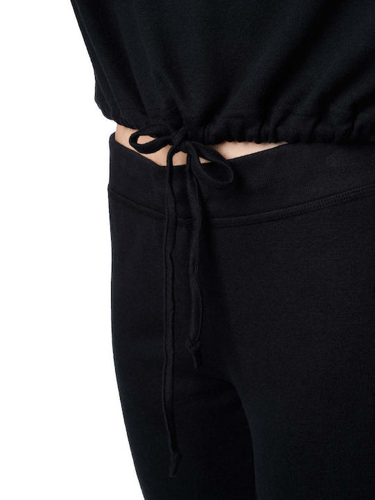 UGG Χειμερινό Γυναικείο Σετ Πιτζάμας Μαύρο