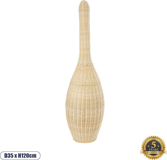 GloboStar Paradis Floor Lamp H120xW35cm. with Socket for Bulb E27 Beige
