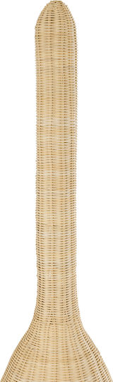 GloboStar Paradis Floor Lamp H150xW40cm. with Socket for Bulb E27 Beige