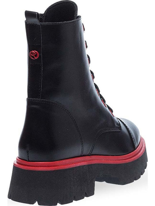 Leather Women's Ankle Boots Black