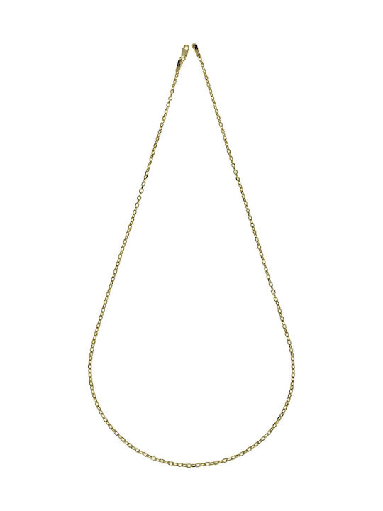 Korifidis Goldene Kette Nacken 14K Länge 60cm