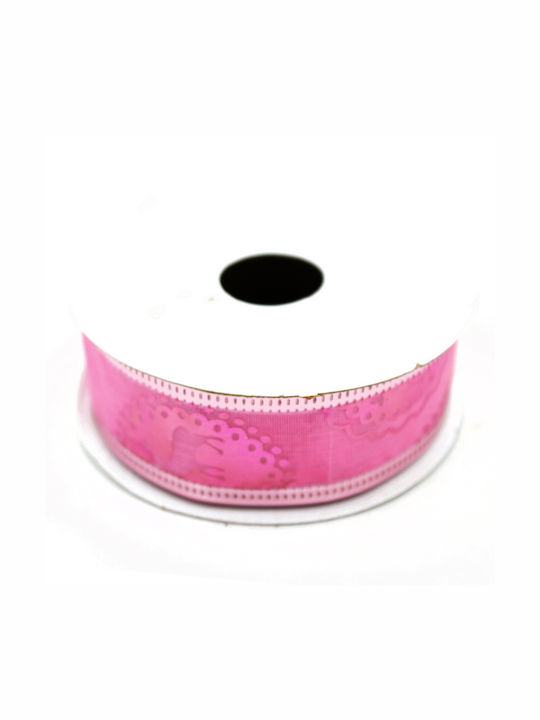Christmas Ribbon Pink 280x2.5cm 1pc
