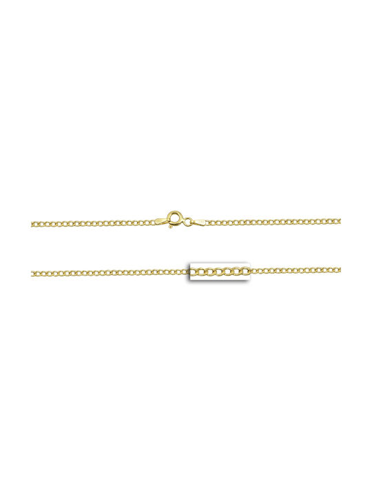 Mv Preziosa Goldene Kette Nacken 14K Länge 50cm